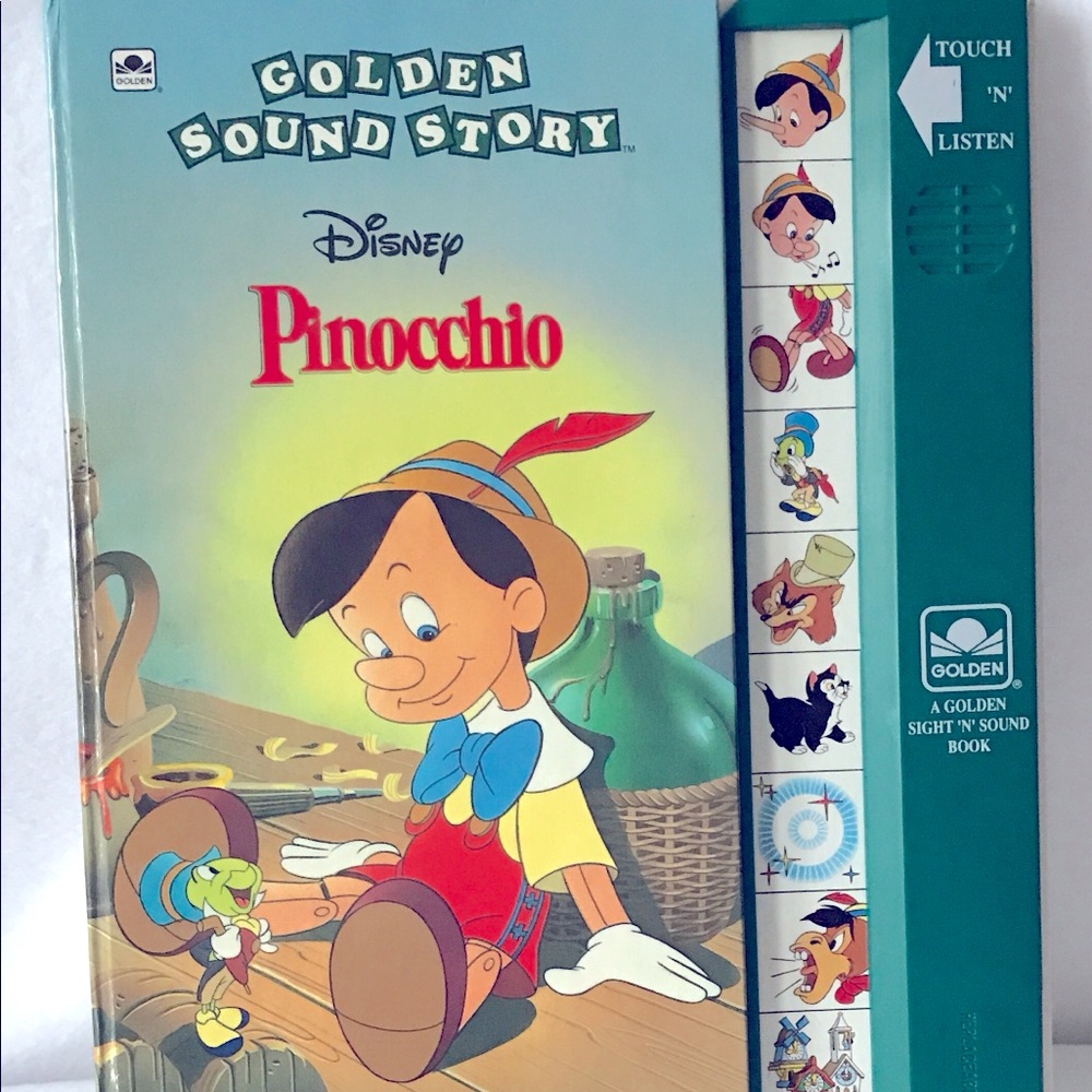 Vintage Musical Pinocchio Storybook